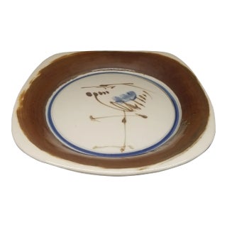 12.5" Square Dansk International Designs Ceramic Serving Bowl / Platter Japan Mid Century For Sale