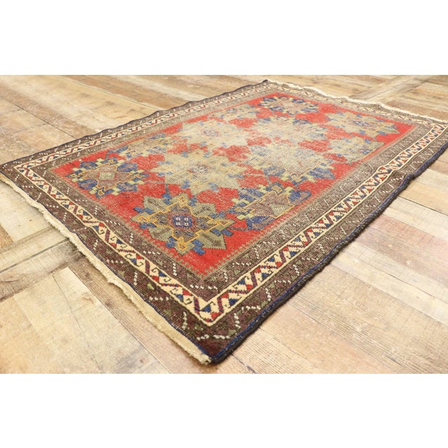 Antique Persian Karabakh Rug - 03'08 X 05'01 For Sale In Dallas - Image 6 of 9