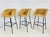 Set of Three Woven Water Hyacinth and Black Metal Frame Barstools For Sale In Los Angeles - Image 6 of 12