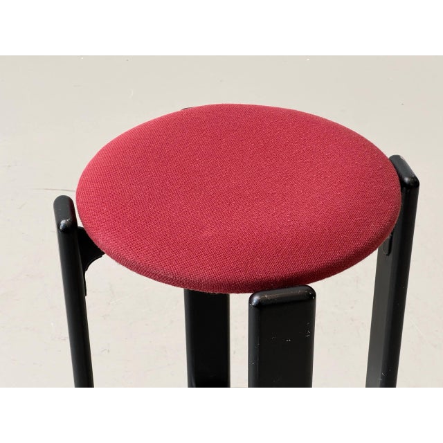 Wood Vintage Bar Stool by Bruno Rey for Dietiker, Switzerland, 1970s For Sale - Image 7 of 18