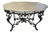 1940s French Wrought Iron Table With Beautiful Marble Top For Sale