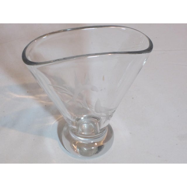 Etched Crystal Vase Chairish