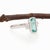 2020s 1.18ct Paraiba Color Tourmaline & Diamond Ring in 14k White Gold – Emerald Cut, Size 6.75 For Sale - Image 5 of 10