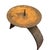 Metal Vintage Hand-Forged Wrought Iron Pricket Candle Holder With Arched Bridge Base For Sale - Image 7 of 7