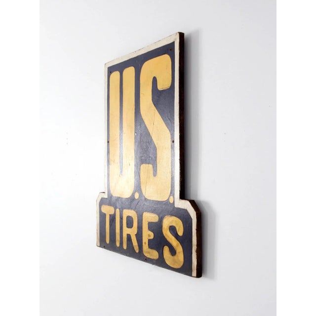 Farmhouse Vintage Us Tires Sign For Sale - Image 3 of 12