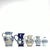 Vintage Blue & White Ceramic Pitcher Curation - Group of 5 For Sale - Image 4 of 18