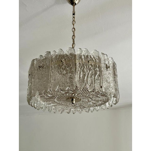 Pendant Lamp with Crystal Glass Elements by Carl Fagerlund for Orrefors, Sweden, 1960s For Sale - Image 15 of 18