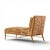 Mid 20th Century Paul McCobb for Calvin Mid Century Walnut and Brass Chaise Lounge For Sale - Image 5 of 9