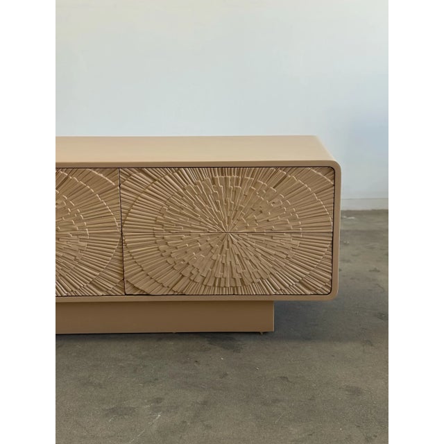 1970s Brutalist Low Profile Credenza For Sale - Image 12 of 15