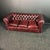 Oxblood Leather Chesterfield Sofa, 2002 For Sale - Image 6 of 6