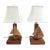 1960s Wood Sailboat Lamps, Pair For Sale