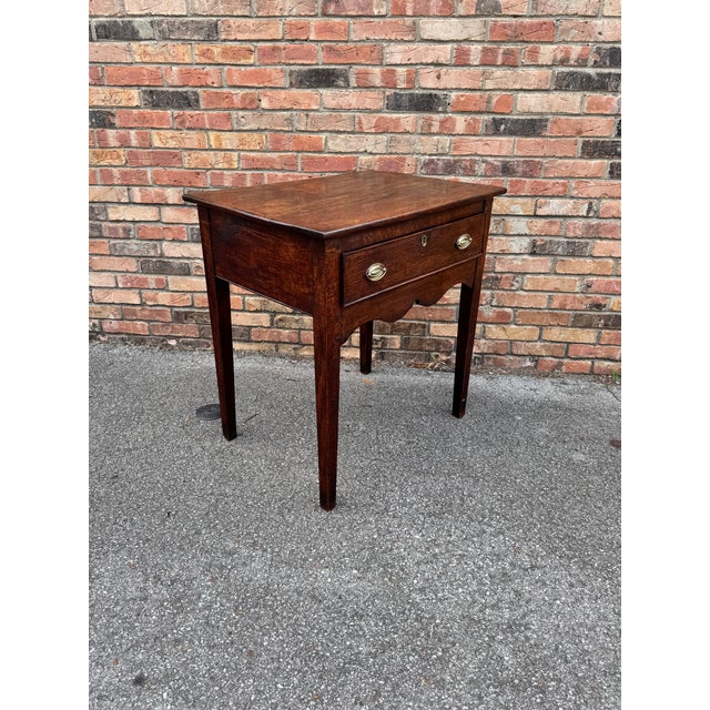 Wood 19th Century English Single Drawer Side Table For Sale - Image 7 of 10