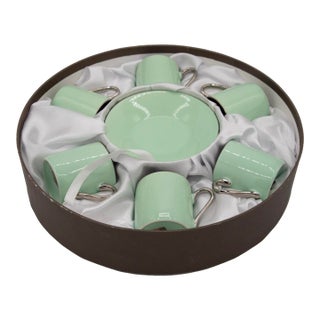 Late 20th Century Classic Coffee and Tea Company - Espresso Service - Six Settings For Sale