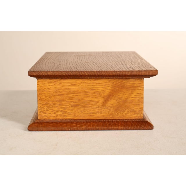Stickley Mission Collection Oak Desk Box For Sale - Image 13 of 18