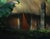 Contemporary Where the Jungle Speaks by Diego Glazer | Oil on panel Painting of a lush jungle with a thatched hut For Sale - Image 3 of 5