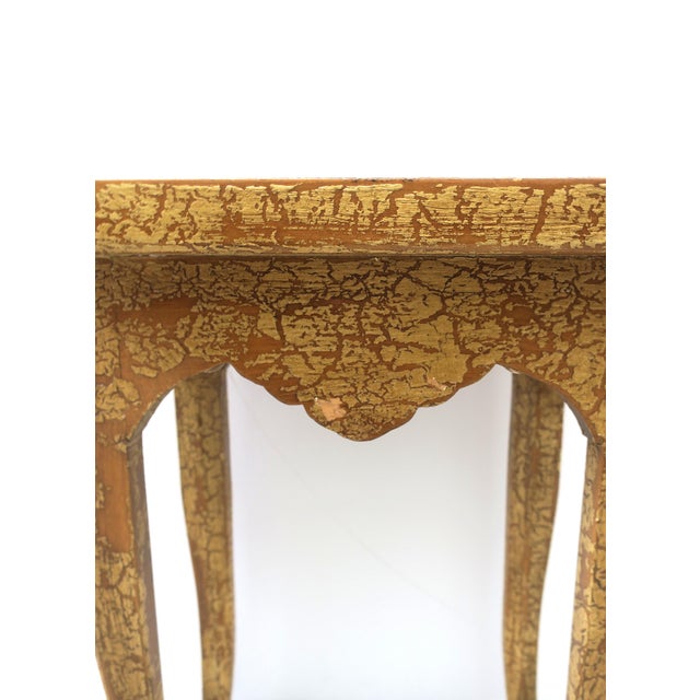 Italian Gold Giltwood Side Table For Sale - Image 13 of 17