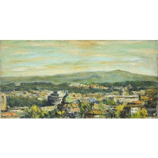 Pino Romanò, View of Rome, Oil Painting, 2000 For Sale