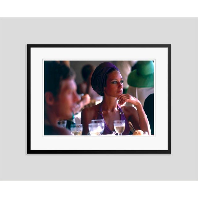 Modern Marisa Berenson 1968 by Slim Aarons Framed C Print For Sale - Image 3 of 3