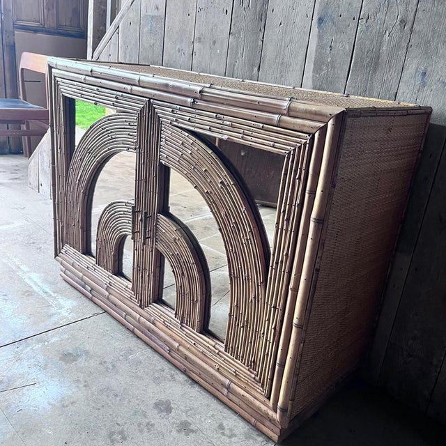 Vintage Bamboo Cabinet from Vivai Del Sud For Sale - Image 8 of 10