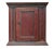 Antique Folk Art Hand Painted Cupboard For Sale - Image 9 of 9