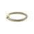A late 20th-century sterling silver and 14k gold David Yurman bangle bracelet. This is a striking piece. The bracelet...