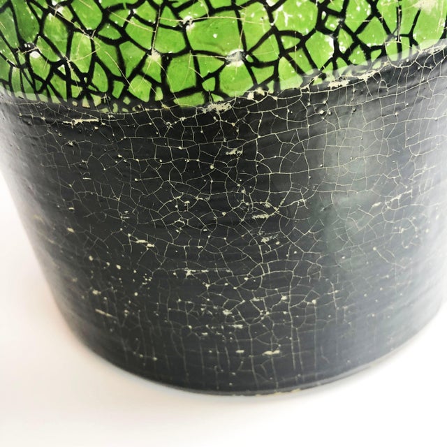 Rare Ceramic Jar in Crackle Glaze Technique For Sale - Image 15 of 17