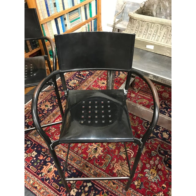 1980s Vintage Carlo Bertoli Segis Breeze Bar Chairs- Set of 4 For Sale - Image 4 of 11