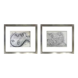 Pablo Picasso Prepatory Hand & Head Guernica Lithographs (2 Pc Set) Limited Ed.