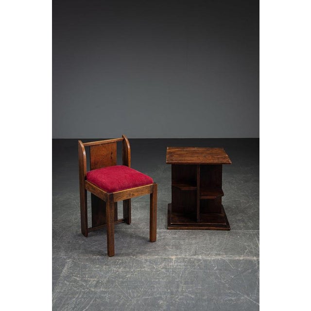 Wood Amsterdam School Accent Chair, 1930s For Sale - Image 7 of 14