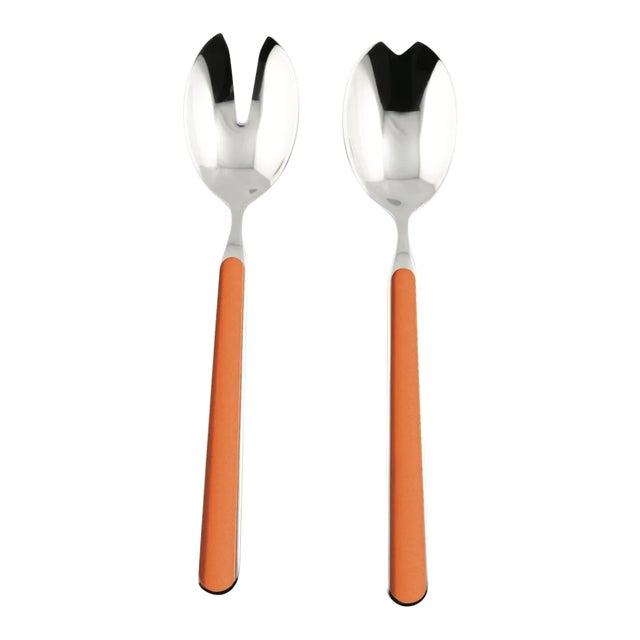 Mepra Fantasia 2-Piece Salad Servers Set, Carrot For Sale
