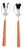 Mepra Fantasia 2-Piece Salad Servers Set, Carrot For Sale