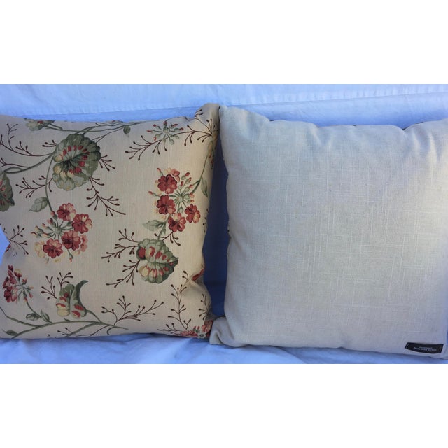 George Smith Fabrics Grayswood Linen Pillows A Pair Chairish