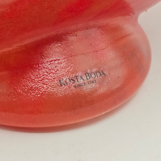 Kosta Boda Kosta Boda "Bon Bon" Studio Art Glass Vase Designed by Kjell Engman For Sale - Image 4 of 10