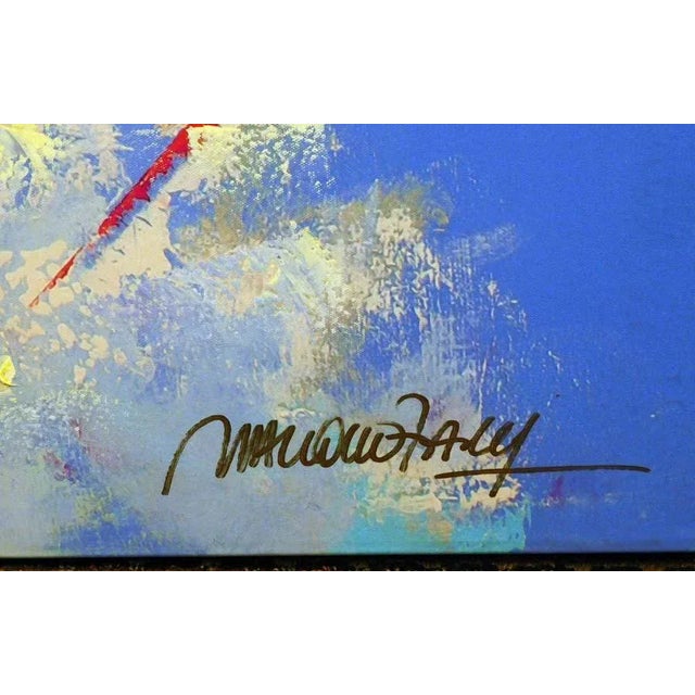 Malcolm Farley "Billy Kidd" Ski Embellished Giclee on Canvas For Sale - Image 4 of 6