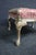 Pink French Louis XV Style Painted Claw & Ball Footstool For Sale - Image 8 of 11