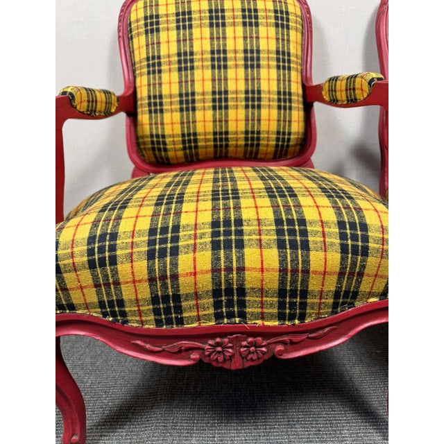 Set of 19th Century Style Armchairs For Sale - Image 5 of 8