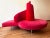 Edra Edra Tatlin Sofa Loveseat by Mario Cananzi + Roberto Semprini, Red Velvet Italy, 1981 For Sale - Image 4 of 12
