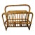 Vintage Tortoise Bamboo Magazine Rack For Sale