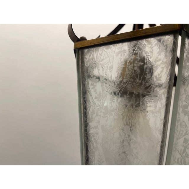 1950s Vintage Bronze Light Pendant, 1950s For Sale - Image 5 of 12