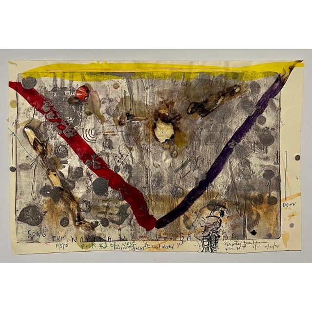 Pop Art Marty Greenbaum, Pop Art Brut Collage Mixed Media Print, Painting, Burning, Tape, Marty Greenbaum For Sale - Image 3 of 15