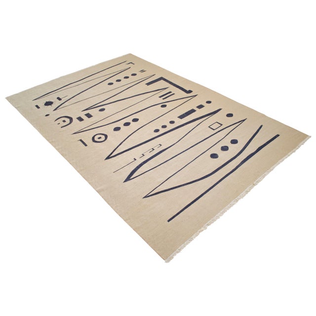 Paul Klee - Heroic Strokes of the Bow - Inspired Silk Hand Woven Area - Wall Rug 6′5″ × 10′ For Sale - Image 4 of 17