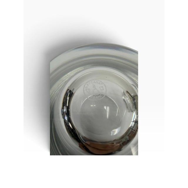 Baccarat Signed Luxury Baccarat Crystal Whiskey Lowball Tumbler Glasses - Pair For Sale - Image 4 of 4