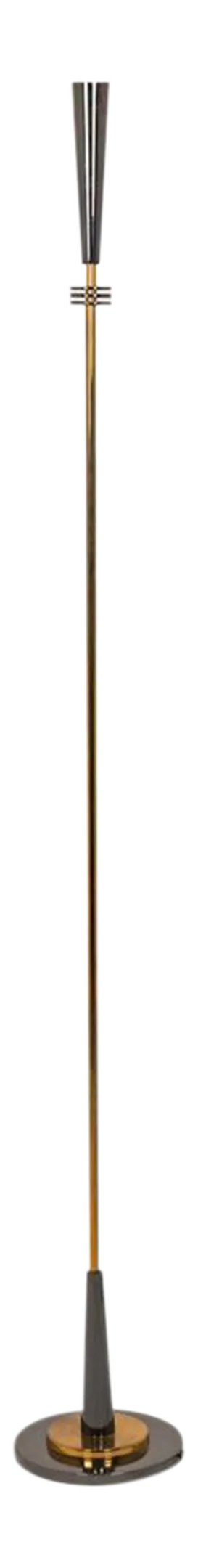 Quasar Floor Lamp in Gilt and Iridescent Metal, 20th Century, from Maison Charles