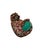 Bochic "Orient" Multi Sapphire & Green Calcite Brooch or Pendent Set In 18K Gold For Sale - Image 18 of 18
