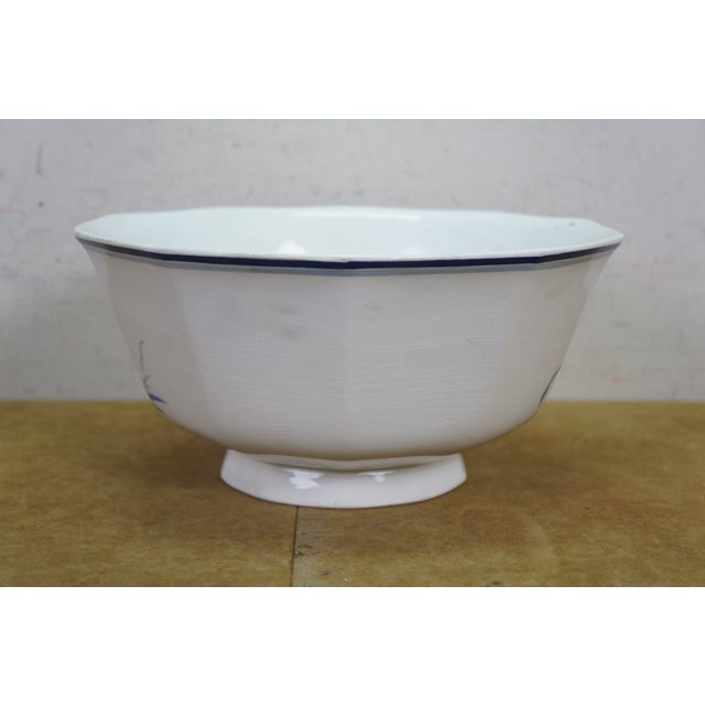 Mid 20th Century Limoges France Orchies Moulin Des Loups & Hamage Chamois Antelope Bowl 10" For Sale - Image 6 of 15