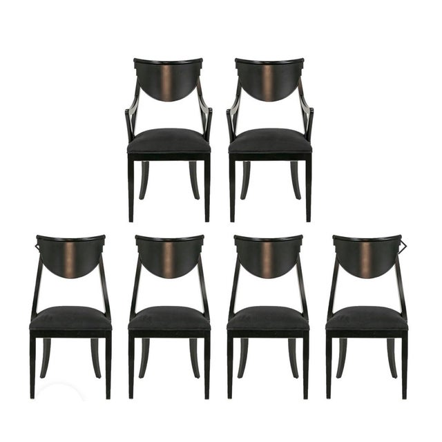 1980s Pietro Constantini Set of 6 Lacquered Dining Chairs For Sale - Image 12 of 12