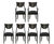 1980s Pietro Constantini Set of 6 Lacquered Dining Chairs For Sale - Image 12 of 12
