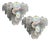 Murano Glass Discs Chandeliers, 1990, Set of 2 For Sale