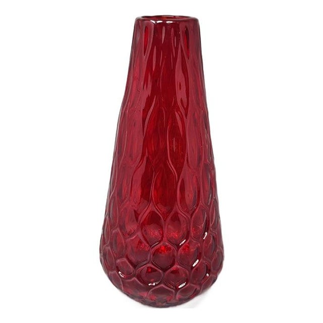 Red Vase in Murano Glass by Ca Dei Vetrai, Italy, 1960s For Sale - Image 6 of 6