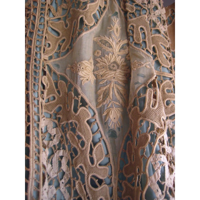 Mid 19th Century French Napoleon III Castel Size Lace Curtains For Sale - Image 16 of 16